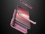 Funda GKK 360 rosa dorada para Samsung Galaxy M52 5G (SM-M526B)
